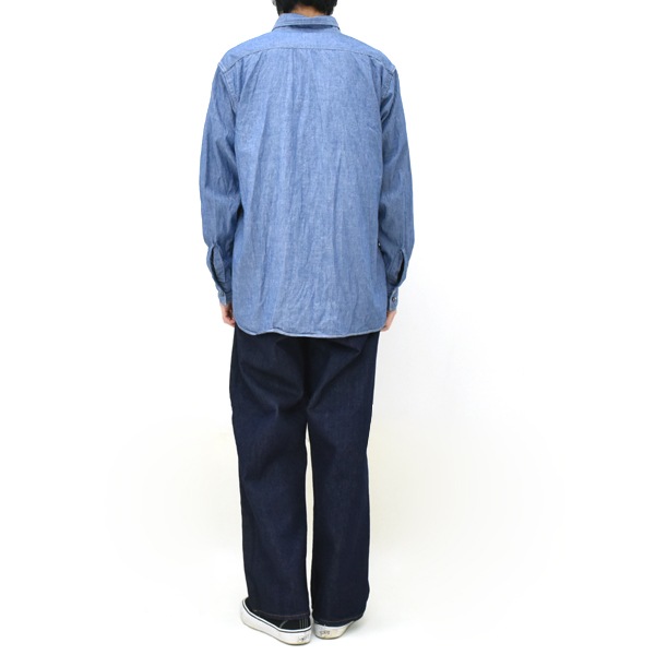 orSlow ���������� ���å����ե��å� �����֥졼 �������� RELAX FIT CHAMBRAY WORK SHIRT 01-8270-84������̵����