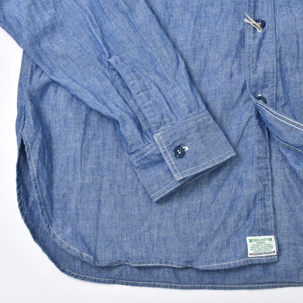 orSlow ���������� ���å����ե��å� �����֥졼 �������� RELAX FIT CHAMBRAY WORK SHIRT 01-8270-84������̵����