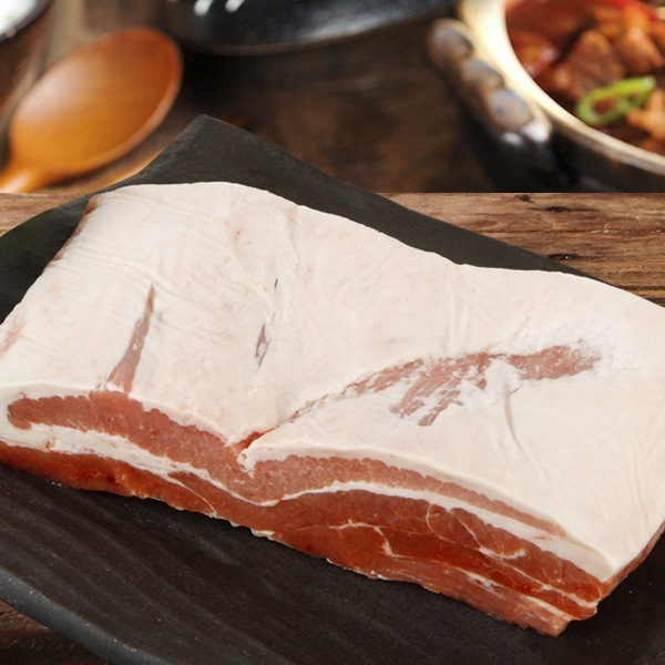 [冷]生豚サムギョプサルブロック約1.3kg(カナダ産)【量り売り】※クレジットカード・銀行振込支払い不可※