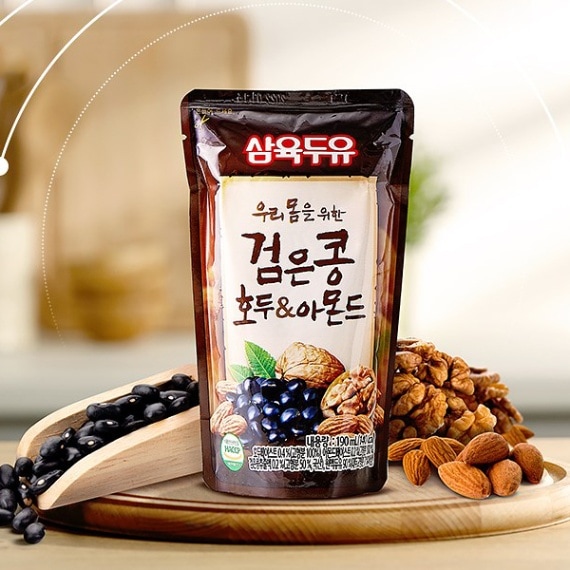 [サンユク]黒豆・クルミ・アーモンド豆乳190ml/ダイエット 健康飲料 韓国飲料 韓国飲み物 韓国ドリンク 韓国食品
