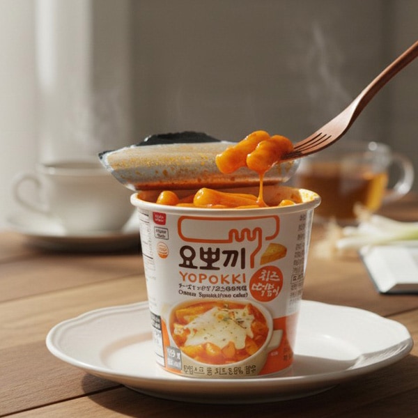 [ヨポッキ] 即席 チーズ トッポギ カップ 120g / チーズ味　YOPOKKI　カップ トッポキ 韓国 食品 おやつ お菓子 おつまみ