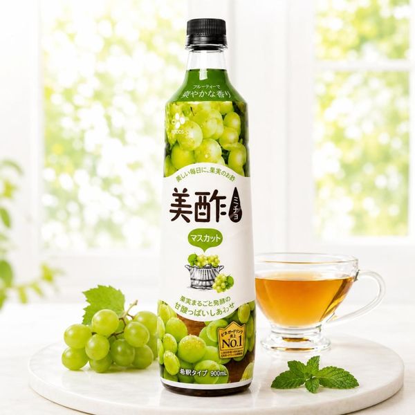 CJ]プチジェル美酢(ミチョ)マスカット味900ml / 酢飲料 飲むお酢 韓国
