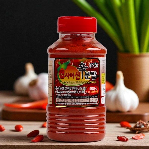 [MIGA]カプサイシン 粉末400g/激辛　激辛粉末 唐辛子粉末 唐辛子 スパイシー 韓国料理 韓国調味料 韓国食品