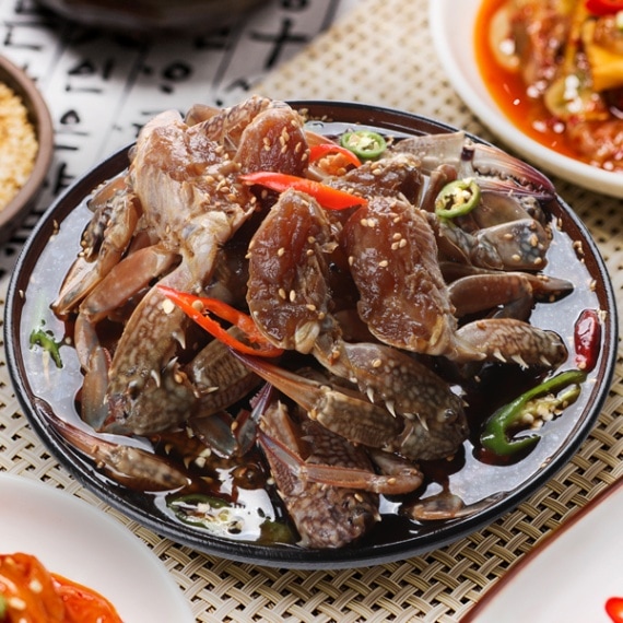 [凍]醤油ケジャン1kg/【賞味期限：25年9月30日】韓国食品 カニ おかず