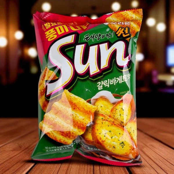 [オリオン] サンチップ ガーリックバゲット味80g/ORION とうもろこチップス おつまみ 韓国お菓子