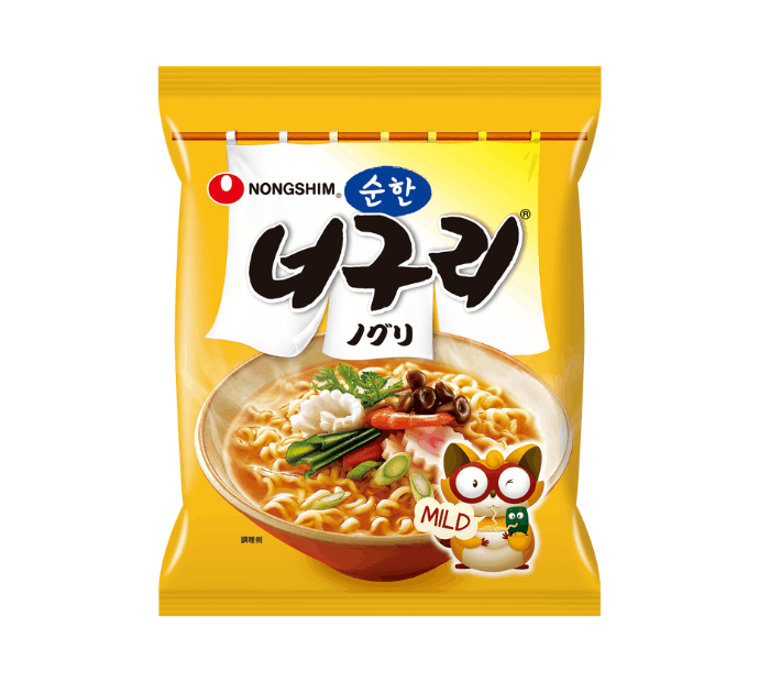 [農心] ノグリ 小辛  120g/ノグリうどん マイルド　甘口味　ノンシム NONG SHIM 韓国ラーメン インスタントラーメン
