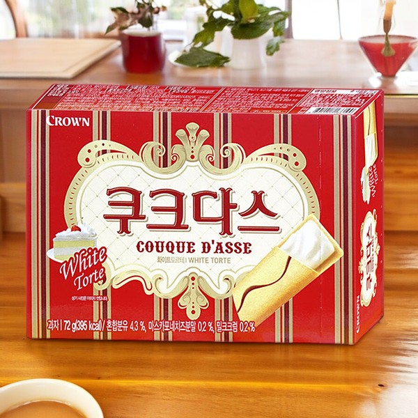 クラウン]ククダス / 72g ホワイトチョコ入りクッキー バレンタイン