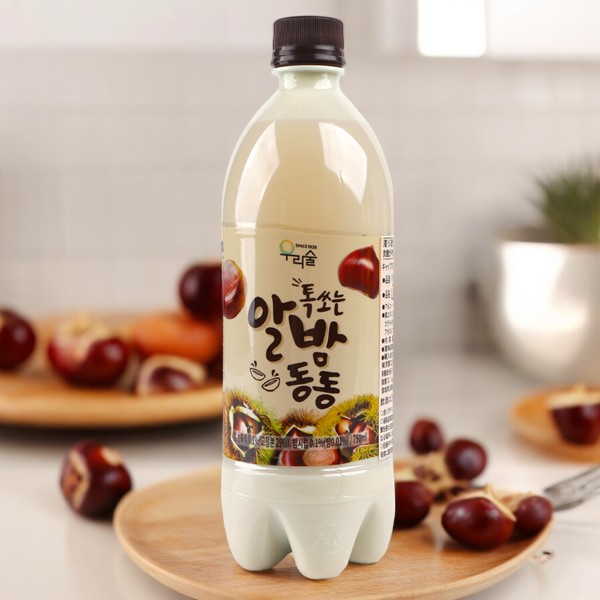 [ウリスル] しゅわっと栗マッコリ 750ml (Pet) Alc.6％|マッコリ| お酒