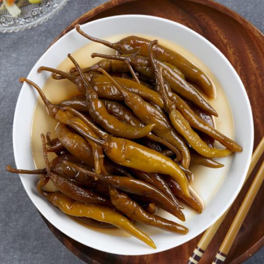 [冷]韓国市場 唐辛子 醤油漬け 500g/ おかず