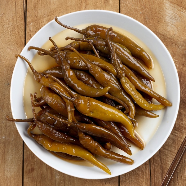 [冷]韓国市場 唐辛子 醤油漬け 500g/ おかず