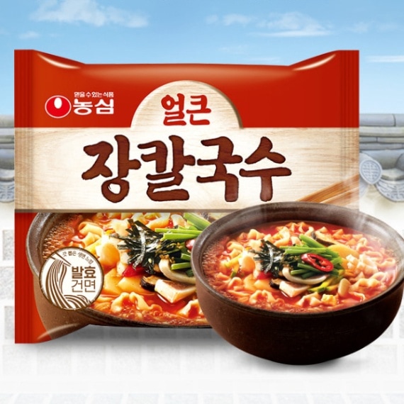 農心] オルクン ジャンカルグクス 103g/ 袋ラーメン 韓国らーめん