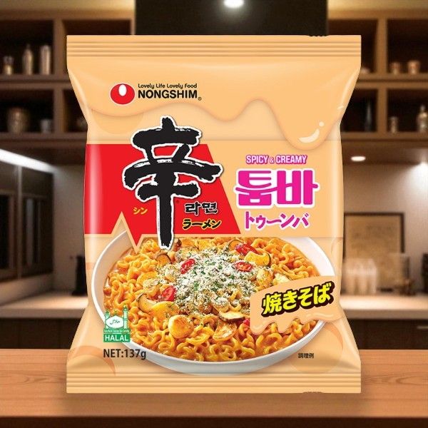 農心 - ［入手困難］辛ラーメントゥーンバ １ケース 農心] 辛ラーメントゥーンバ /箱売り(137g×32食入) クリーム