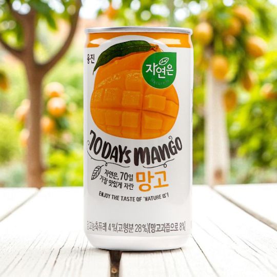 [ウンジン] マンゴージュース 180ml (缶) / 【賞味期限：26/6/2】韓国飲料 韓国飲み物 韓国ドリンク
