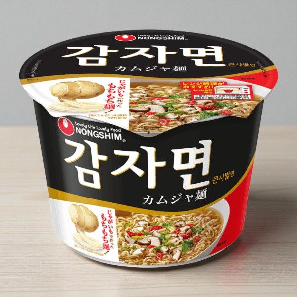 農心] カムジャ麺 カップ 90g / もちもち食感のじゃがいもラーメン