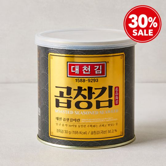 [大川］コプチャン 味付け 海苔 1缶 /【賞味期限：2027/2/22】 厚切り 香ばし 韓国のり お中元 ギフト 韓国のり