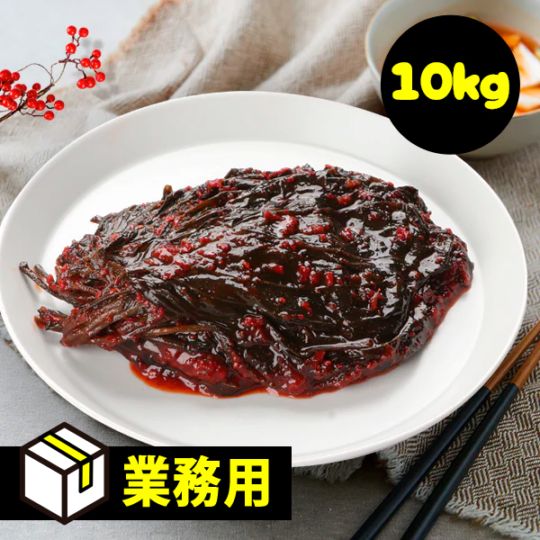 [冷] 韓国市場 業務用 エゴマの辛口和え 10kg / ご飯がすすむ絶品おかず　ピリ辛×香り豊か！