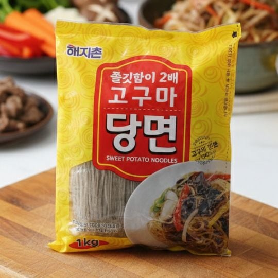 [韓国市場] サツマイモ 春雨 1kg / 韓国料理 春雨 はるさめ チャプチェの麺