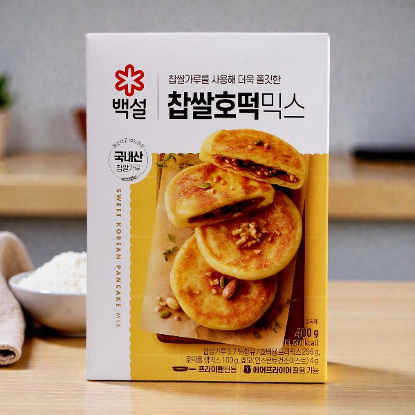 [白雪] 餅米 ホトック ミックス 400g (約8個分) / 韓国おやつ 韓国食品　ホットック ホットッ おやつ