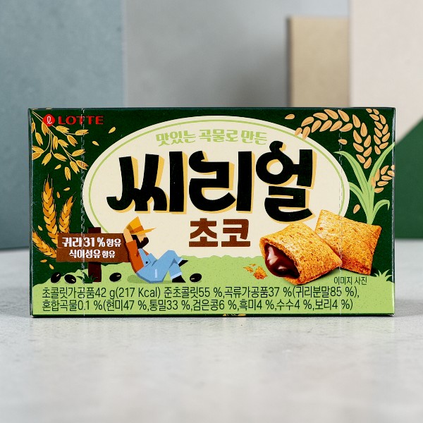 [ロッテ] シリアルチョコ 42g / 韓国お菓子 サクサクシリアル おやつ 韓国人気スナック