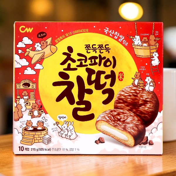 [CW] 餅チョコパイ 258g /  韓国スイーツ もちもち食感 チョコパイ 人気お菓子