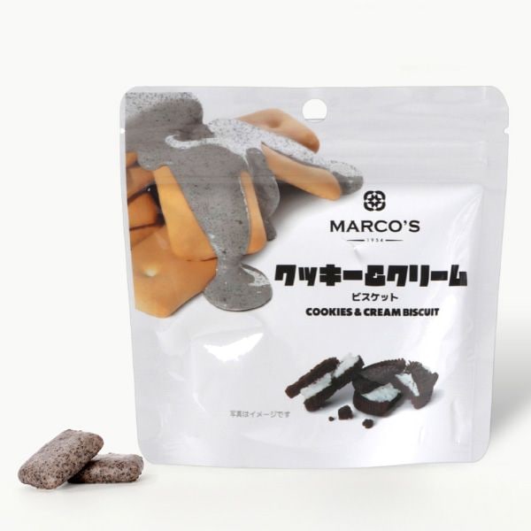【1円セール】[MARCO'S] クッキー＆クリームビスケット 35g / 【賞味期限：26年5月30日】韓国食品 韓国お菓子 