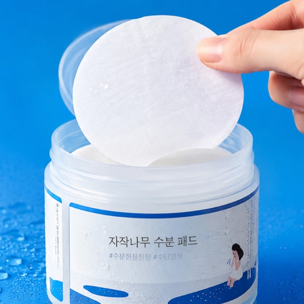 [ROUND LAB] ラウンドラボ シラカバ 水分パッド 80枚入り / 韓国スキンケア 保湿パッド 角質ケア うるおいケア 韓国コスメ