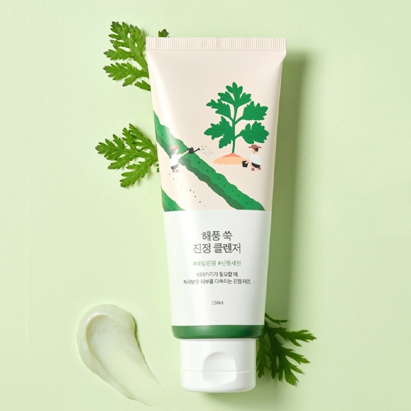 [ROUND LAB] ラウンドラボ 海風ヨモギ 洗顔フォーム 150ml / 韓国コスメ 洗顔料 しっとり すっきり スキンケア