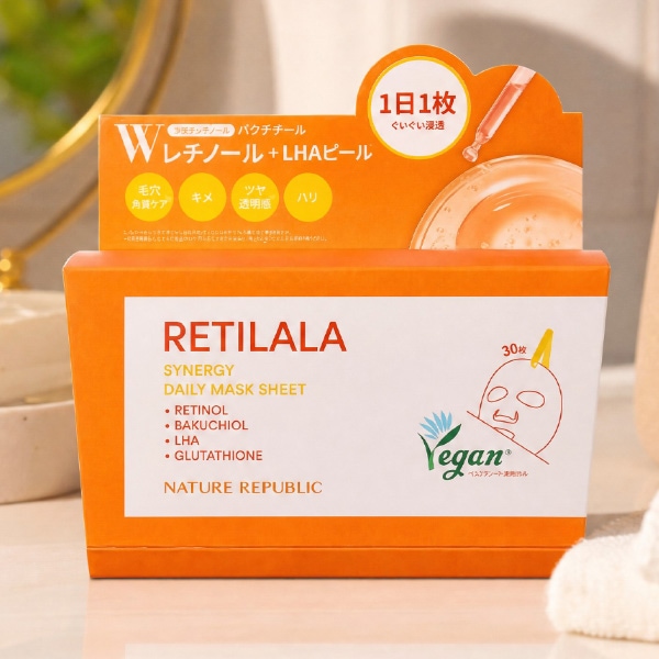 NATURE REPUBLIC] レチララ デイリー シートマスク 30枚入り / 大容量
