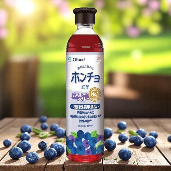 【訳あり】[清浄園]飲む紅酢 ホンチョ ブルーベリー味 900ml /【賞味期限：2027/1/23】 チョンジョンウォン 飲むお酢 健康飲料 韓国飲み物 韓国食品