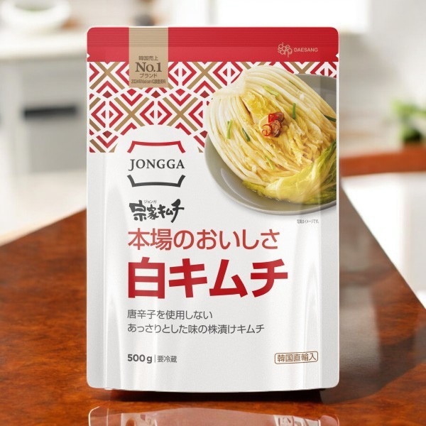 冷]宗家白キムチ500g | 韓国市場,キムチ,白菜キムチ
