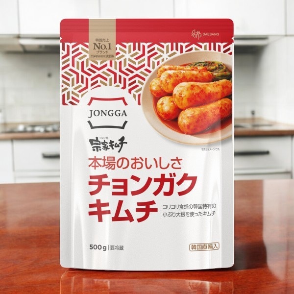 [冷] 宗家 大根 キムチ ( チョンガク ) 500g / 韓国キムチ 韓国おかず 韓国料理 韓国食材 韓国食品