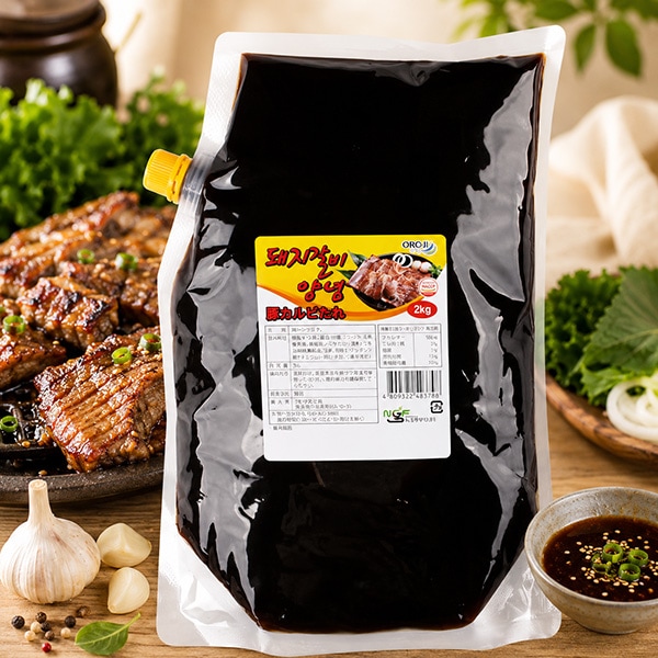 【ニューグリーン】豚カルビタレ 2kg / 韓国焼肉のたれ 業務用 本場韓国の味 韓国食品