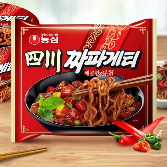 [農心]四川チャパゲッティ 137g/袋ラーメン 韓国らーめん ジャージャー麺