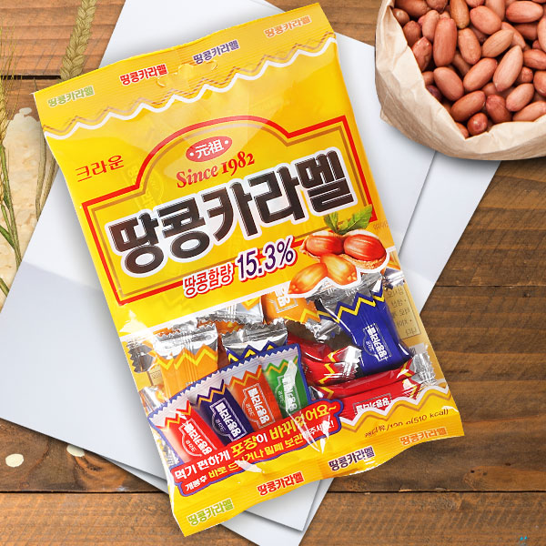 ［CROWN］ピーナッツキャラメル120g/タンコンキャラメル 韓国お菓子 韓国食品 スナック|お菓子|お菓子/飲料