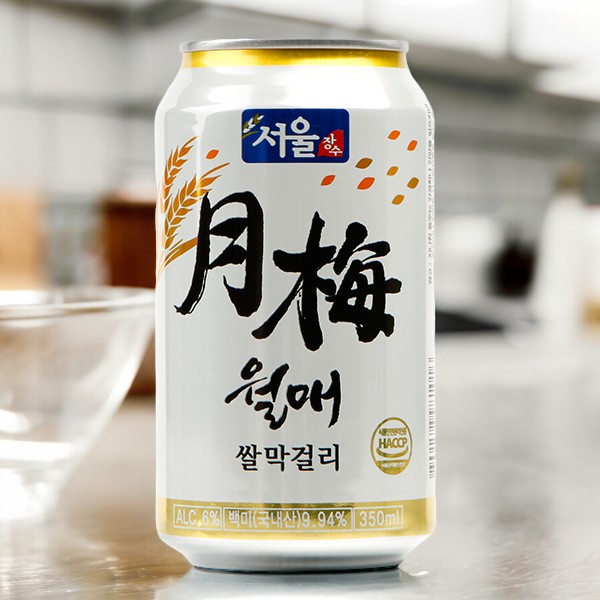 [ソウル]米マッコリ(缶)350ml Alc.6％/まっこり　韓国お酒