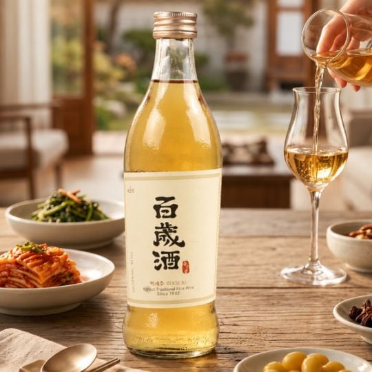 [麹醇堂] 百歳酒（ペクセジュ）375ml Alc.13％ / 韓国伝統酒 まろやかな味わい