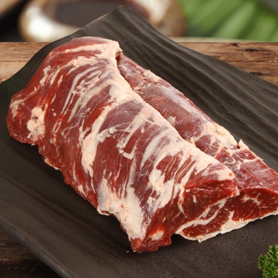 [凍]牛ハラミブロック(アウトサイドスカート) CHOICE 約2kg【量り売り】※クレジットカード・銀行振込支払い不可※