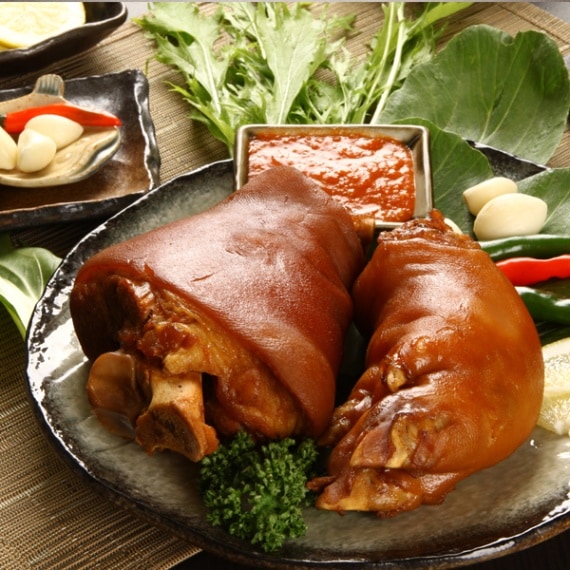 [冷]東大門王豚足1kg(固まり)(味付)/豚肉 加工食品