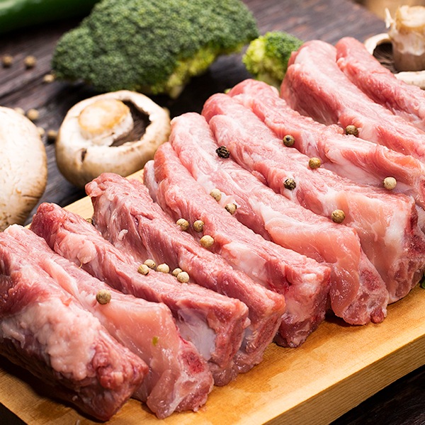 [凍]豚スペアリブブロック約0.5kg【量り売り】※クレジットカード・銀行振込支払い不可※