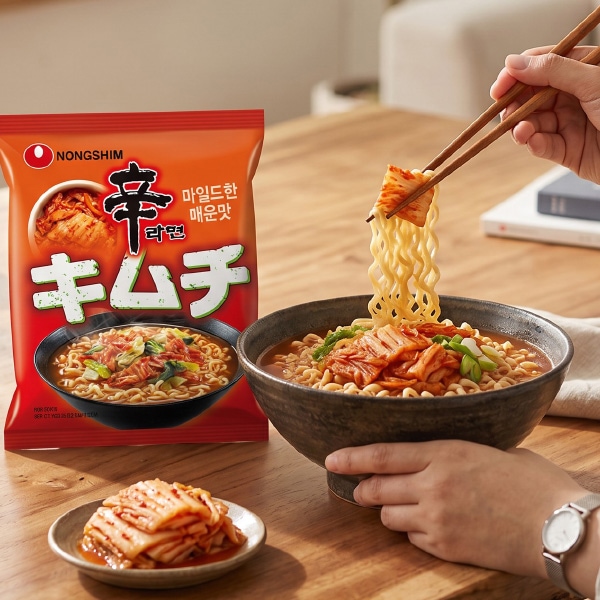 農心]辛ラーメン キムチ 袋麺/120g | 韓国市場,麺類