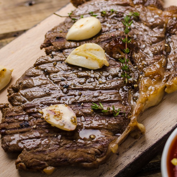 [凍]ジャンボ ステーキ 約500g【量り売り】（厚さ2cm）※クレジットカード・銀行振込支払い不可※