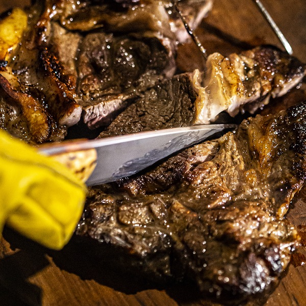 [凍]ジャンボ ステーキ 約500g【量り売り】（厚さ2cm）※クレジットカード・銀行振込支払い不可※