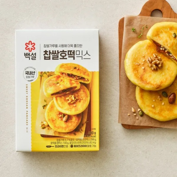 [白雪] 餅米 ホトック ミックス 400g (約8個分) / 韓国おやつ 韓国食品　ホットック ホットッ おやつ