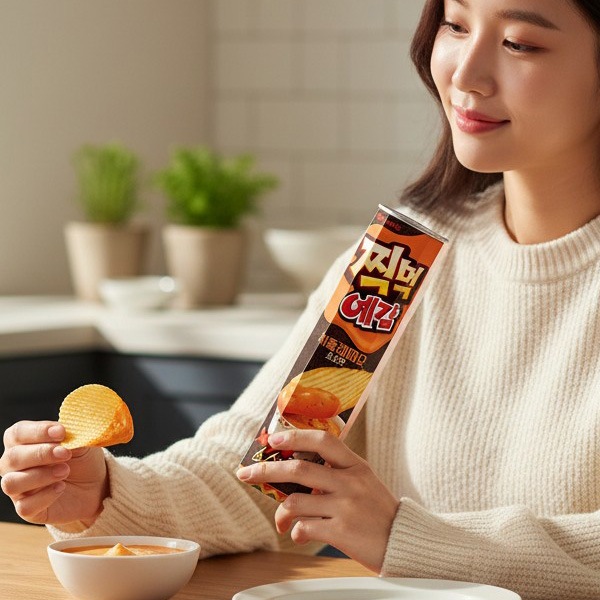 [オリオン] イェガム チポトレマヨ 76g / 韓国お菓子 ディップソース付き 韓国スナック