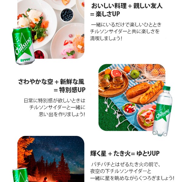 [LOTTE] チルソン サイダー 250ml / 韓国食品 韓国飲み物 飲料 七星 韓国ドリンク