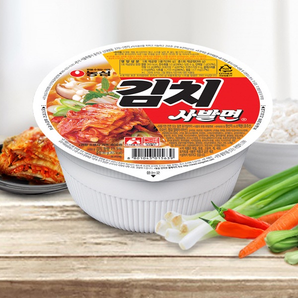 [農心]キムチカップラーメン86g/韓国カップラーメン　韓国食品　韓国ラーメン