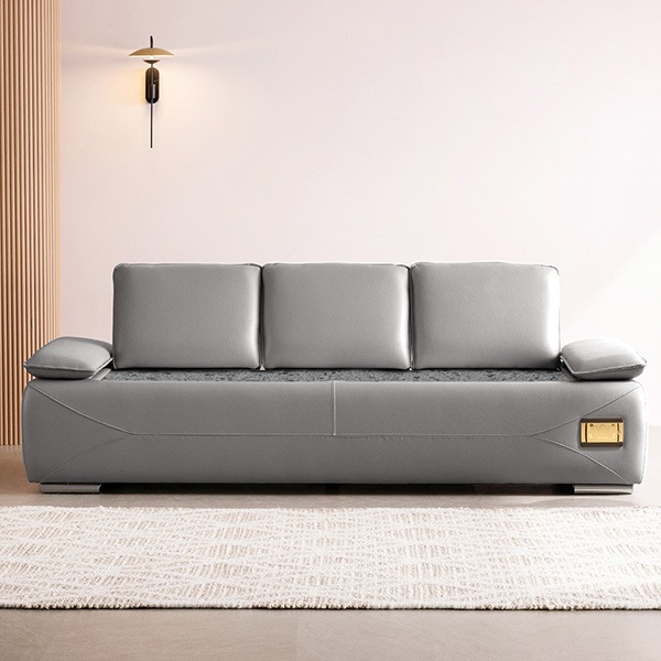 岩盤浴ソファーベッド＆遠赤外線天然石ソファー/３人掛け 背もたれ３個付き -送料・設置費用別