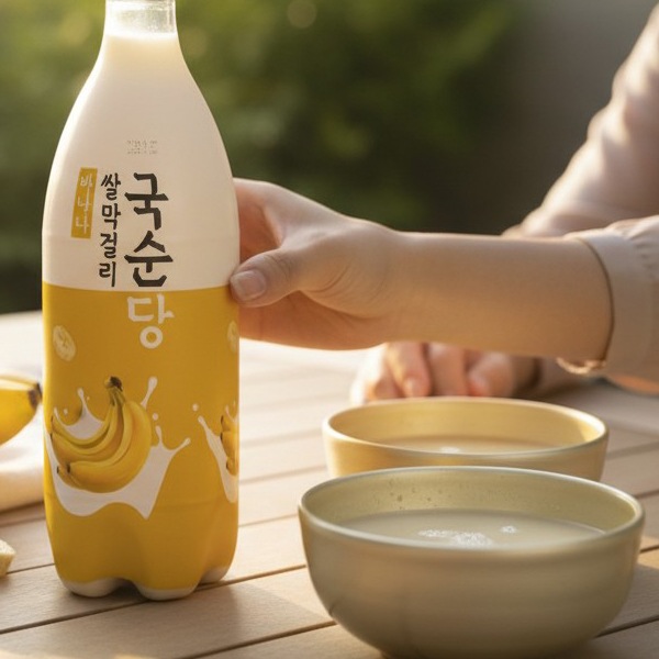 [麹醇堂]バナナ米マッコリ Alc.4％ 750ml/韓国まっこり　韓国お酒