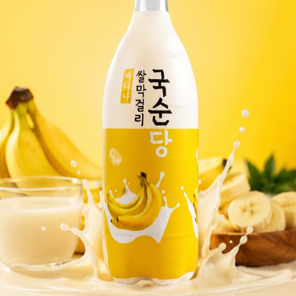 [麹醇堂]バナナ米マッコリ Alc.4％ 750ml/韓国まっこり　韓国お酒