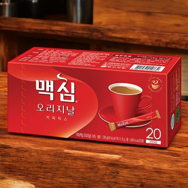 [Maxim]オリジナルコーヒーミックス 20本(赤)/韓国コーヒー